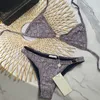 Tüm Styles Womens Mayo Bikini Seksi Thong Mektup Mayo Lüks Plaj Giyim Tasarımcıları iç çamaşırı iki parçalı set S-XL