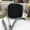 Mujeres Marmont Velvet Soho Bolsas Disco Shoulse Bolso Manse de la cadena de moda Bolsos de diseñador de mensajería 308364 U76238W