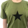 Y2K 미학적 많은 색상면 티셔츠 2000 년대 별 인쇄 스트리트웨어 짧은 슬리브 여름 캐주얼 패션 우아한 Tshirts 240119