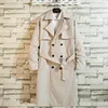 Men's Trench Coats 2024 Spring Korean Fashion Coat Men Windbreaker Trenchcoat Smart Casual Loose Long Overcoat Streetwear Oversize 5Xl