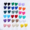 Stud Earrings Daily Jewelry Make You Fashionable Candy Color Heart Drop For Women Vintage Ear Lovely