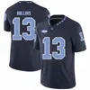 Unc North Carolina Tar Heels #13 Mack Hollins 64 Jeff Saturday 87 Brandon Tate 88 Hakeem nicks ljusblå marinvita pensionerade tröjor män