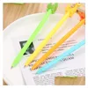 Gel pennen groothandel cartoon creatieve dinosaurus pen kawaii promotional cadeau sile stationery studenten schoolkantoor aanbod drop levering dh6f4