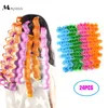 24pcs الشعر كيرلر 25 30 45 50 55 65 سم تصفيفة الشعر المحمولة العصي العصي الجمال الجمال الماكياج Curling Diy Magic Hair Towling 240119