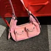 Bolsos de noche Bolso de mujer 2024 Tendencia Vintage PU Cuero Hombro Hombro Bolso Mujer Harajuku Moto Estilo Individualidad Sac A Main Femme