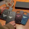 Designer Fashion Phone Case Luxury Diamond Stuffsäkert mobiltelefonskydd Shinning Electronics Accessorie för iPhone 11-15 serier