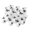 breathable high-quality women's socks, printed socks, butterfly socks, blurry