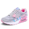 Loopschoenen voor dames, lichtgewicht drievoudig zwart roze paars sport sneaker Comfortabele wandelschoenen met veters