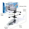 Rechargeable Transparent Luminous Remote Controlled Helicopter Toy Gesture Sensing