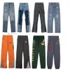 2024 estilo chaoliu calças de grife masculinas para mulheres e homens retro alta tinta respingada graffiti montagem rua wear unisex jeans pan