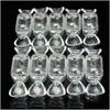 Gift Wrap Wholesale- 10Pcs Plastic Wedding Candy Boxes Transparent Clear Sweet Shaped Case Storage Container Baby Shower Favor Drop Dh8Wr