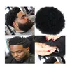 Мужские детские парики Знаменитости Парик Мужские шиньоны Afro Curl Fl Lace Jet Black Color 1 Бразильские человеческие волосы Remy Men replaceme Dhonc