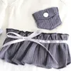 Dog Apparel Striped Bow Pocket Dress Pet Products Summer Cotton Clothing For Dogs Cats Chihuahua Teddy Puppy Clothes 2024