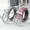 Cintos High-end Children's Fashion Rhinestone Belt para meninos e meninas presentes de escolha ideal