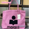 Marant Nieuwe Isabels Designer Canvas Tote Tas Shouder Tags Outdoor Longchammp Tote trend grote capaciteit winkelen Handtas klassieke stijl WOM 6287