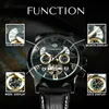 Outros Forsining Classic Tourbillon Homens Mecânicos Top Marca Luxo Multifuncional Pulseira De Couro Automática Masculino Relógio YQ240122