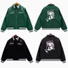 Designer mens jacket black green autumn spring jackets baseball coat fashion womens letter Geometric printed jackets long sleeve hoodie zip up clothes