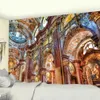 Tapissries Christian Church Mural Bookhelf Tapestry Home Decoration Angel Bohemian Decoration Psychedelic Scene Yoga Mat Sofa Filt