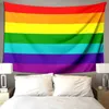 Tapisseries arc-en-ciel LGBT fierté amour lesbienne tapisserie gothique fille gay mur rideau canapé couverture suspendus décoration de la maison L240123