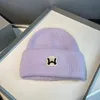 Unisex deisgner beanies plysch bokstav ull hatt koreansk avslappnad dubbel stickad kanin hår hatt varm hatt kall hatt 11-15