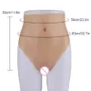 Costume Accessories Cosplay Silicone Short Triangle Panties with Fake for Transgender Shemale Drag Queen Sissy Party Artificial Vagina