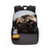 Carrier 13 Inch Leuke Franse Bulldog Schooltas Bad Guilty Dog Kinderen Kleuterschooltassen Jongens Meisjes Rugzak voor Tiener Schooltas Boekentas