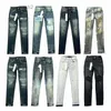 Дизайнерские джинсы Мужчины Женщины Брюки Ksubi High Street Ретро Пятно краски Тонкие ноги Микроэластичные джинсы Хип-хоп Отверстие на молнии p R8ph # DLRQ WH62