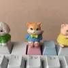 Teclados MiFuny Cute Cat Dog Pig Keycaps DIY Teclado Cap OEM Perfil Dos Desenhos Animados Anime Key Caps para Teclado Mecânico Presentes YQ240123