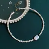 Necklaces Irregular Square Baroque Pearl Choker Necklace for Women Small Size Real Natural Freshwater Pearl Short Collar Necklace Wedding