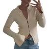 Maglioni da donna Maglione Cardigan Manica lunga Top svasato Tunica con fondo 3x Camicia leggera da donna