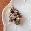 Broches CINDY XIANG strass arbre de noël pour femmes Vintage hiver Festivel maison accessoires manteau broche bon cadeau