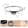 Kitchen Storage Alcohol Stove Rack Camping Stainless Steel Outdoor Hiking Trivet Stand