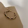 Link Armbänder Trendy Leder Kette Wrap Edelstahl Frauen Weibliche Vintage Vielseitige Elegante Charme Armreif Schmuck Großhandel