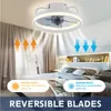 Other Bird Supplies 2 In 1 Modern Smart Ceiling Fan Bedroom With Light And Control Living Room Restaurant Indoor Decor LED Fans