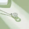 Verstelbare ontwerp sieraden 925 sterling zilveren ketting ketting aangepaste Moissanite hanger