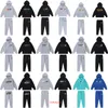 2024 Męskie Trapstar TrackSuits Sweter Spodnie Set Set Designer Streetwear Bluza sportowa garnitur Haft Pluszowe dekoracja litera grube bluzy