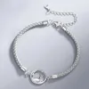 Bangles Silvology Real 925 Sterling Silver Little Prince and The Fox Couple Bracelets for Women Men Creative Cute Birthday Jewelry Gift