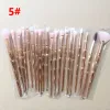 Pincéis de maquiagem 20pcs 3D Dazzle Glitter Foundation Powder MakeupBrushe Conjunto de pincéis de maquiagem profissional Blush Eye Shadow MakeupBrush LL