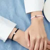 Bracelets de charme Ensemble de 2 coeurs colorés perlés assortis pour les couples amitiés Couple tendance anniversaire cadeaux de Saint-Valentin