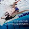 Headsets Neue Schwimmen Drahtlose Kopfhörer IPX8 Wasserdichte Kopfhörer Sport Ohrhörer Bluetooth Headset Stereo 8G MP3 Player für Gaming J240123