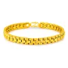 Braccialetti con ciondoli Bracciale in oro giallo 24 carati placcatura 6MM20CM regalo di gioielli da sposa per donna