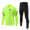 SSC Napoli Heren casual sportkleding kinderen outdoor mode sportpak halve rits ademend casual sportjack met lange mouwen