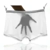 Unterhosen 1pc Männer Sexy Boxer Shorts Ultradünne Transparente U-Konvexen Beutel Höschen Unterwäsche Trunks Mann Dessous Boxer