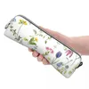 Cosmetic Bags Botanical Colorful Countryside Fowers Watercolor Cases Fun Pen Girls Boys Big Capacity Students School Pencil Box