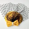 Beralar Bowknot Fascinator Ladies Günü Düğün Yarışları Kraliyet Ascot Peçe Şapkası