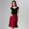 Spódnice Kobiety szyfon plisowana spódnica vintage high talia Tutu Womens Saia Midi Rokken 2024 Summer Style Jupe Femme