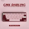 Tastaturen Tastaturen GMK Darling Großes Set Cherry Profile DYE SUB PBT Tastenkappe Japanische personalisierte Tastenkappen für mechanische Tastaturen 61/64/68/75 YQ240123