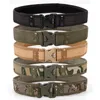 12 PCS Army Style Combat Belts Quick Release Tactical Belt Fashion Men Militär Canvas Midjeband utomhusjakt Vandringsverktyg 240122