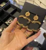 Luxus Kupfer Ohrstecker Boutique vergoldet Ohrstecker neue Damen Paar Geschenk Schmuck mit Box hochwertige Charm Ohrringe