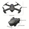 E88 Pro Drone,Cámara HD UAV Plegable Flujo Óptico Punto Fijo Hover,360° Stunt Flip One Key Despegue Aterrizaje,Dron FPV De Nivel Básico,Adecuado para Principiantes
